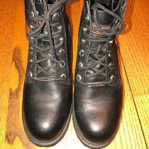 Harley-Davison Black Motorcycle Boots